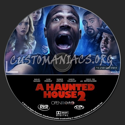 A Haunted House 2 dvd label