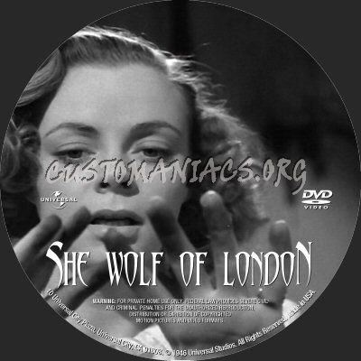 She-Wolf of London dvd label