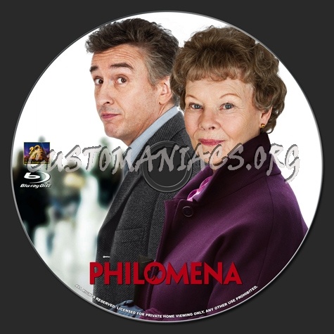 Philomena blu-ray label