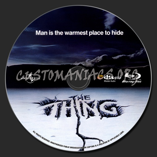 The Thing (1982) blu-ray label