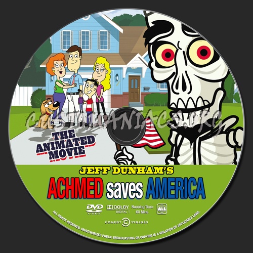 Achmed Saves America dvd label