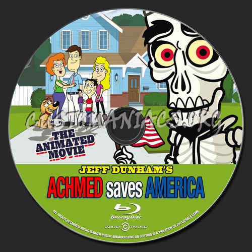 Achmed Saves America blu-ray label