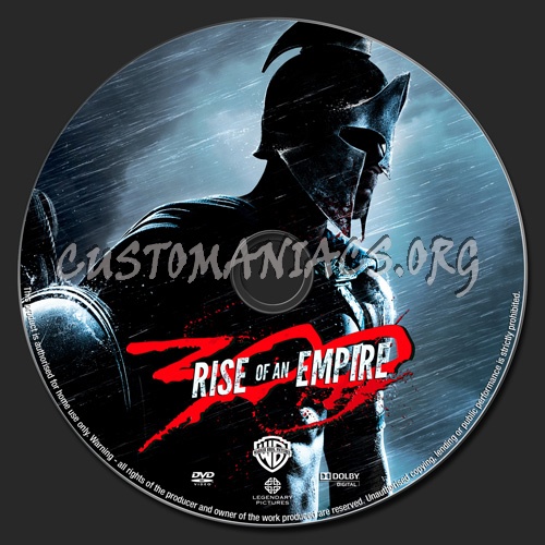 300 Rise Of An Empire dvd label