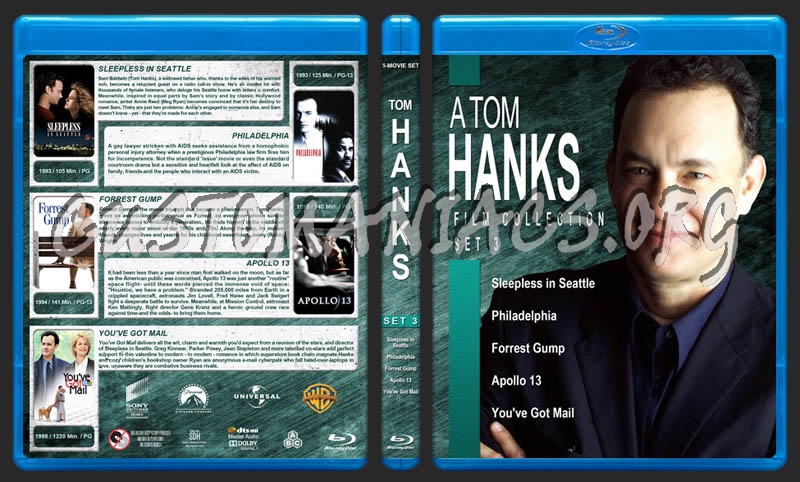 Tom Hanks Film Collection - Set 3 blu-ray cover