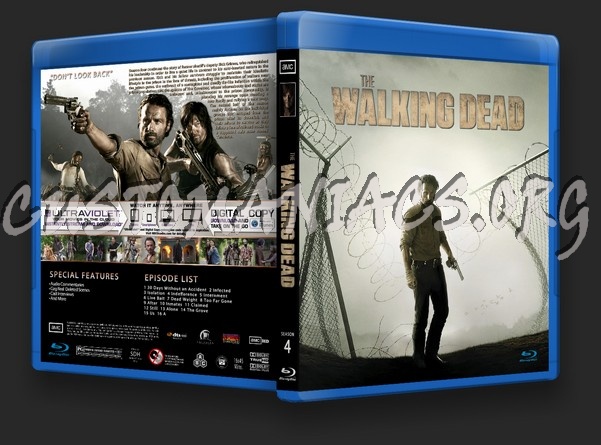 The Walking Dead Season 4 blu-ray cover