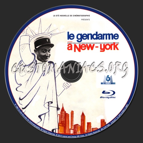 Le Gendarme  New York blu-ray label