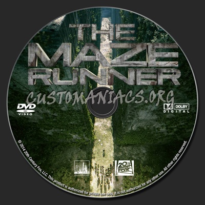 The Maze Runner dvd label