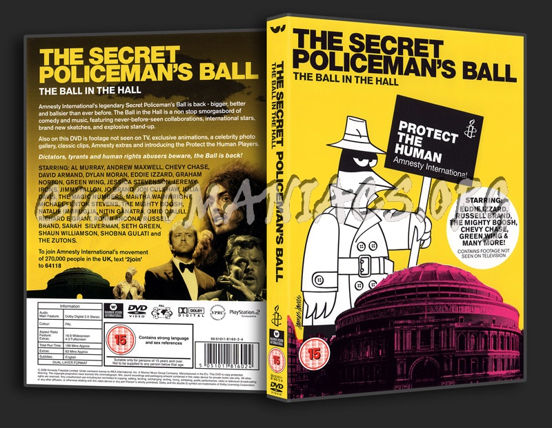The Secret Policeman's Ball - The Ball in the Hall dvd cover