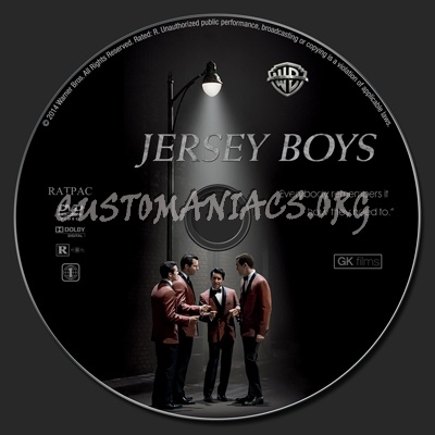 Jersey Boys dvd label