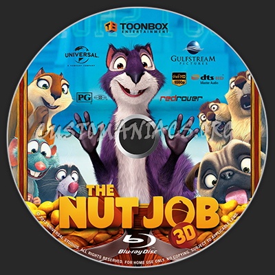 The Nut Job 3D blu-ray label