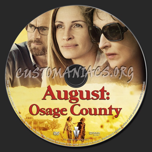 August Osage County dvd label