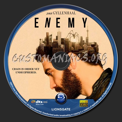 Enemy blu-ray label