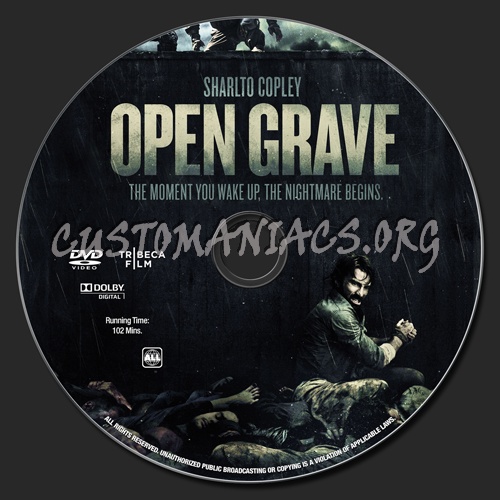 Open Grave (2013) dvd label