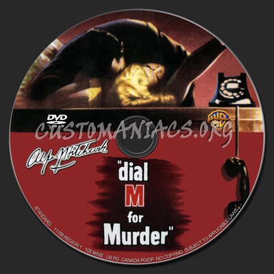 Dial M for Murder dvd label