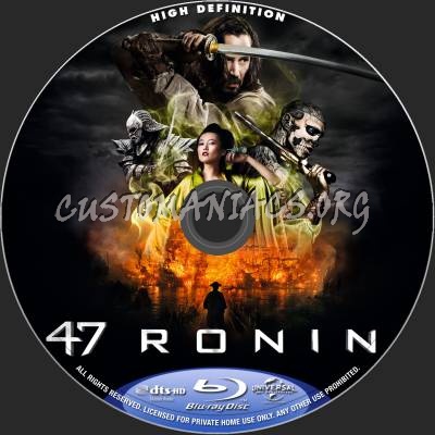 47 Ronin (2D+3D) blu-ray label