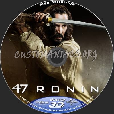 47 Ronin (2D+3D) blu-ray label