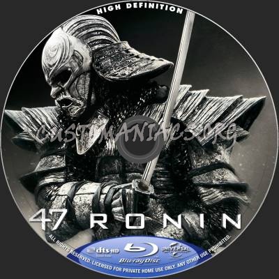 47 Ronin (2D+3D) blu-ray label