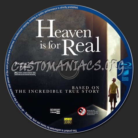 Heaven Is For Real blu-ray label