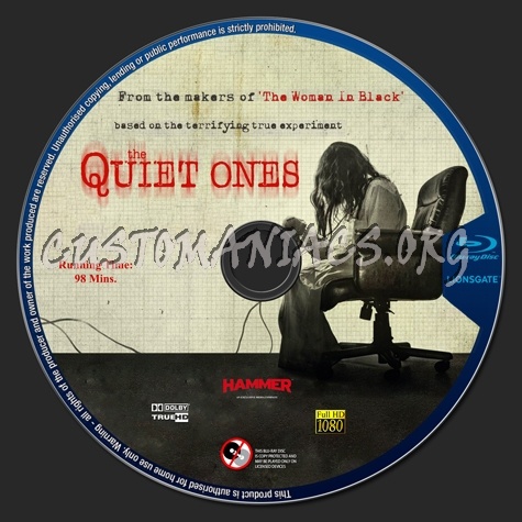 The Quiet Ones blu-ray label