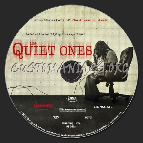 The Quiet Ones dvd label