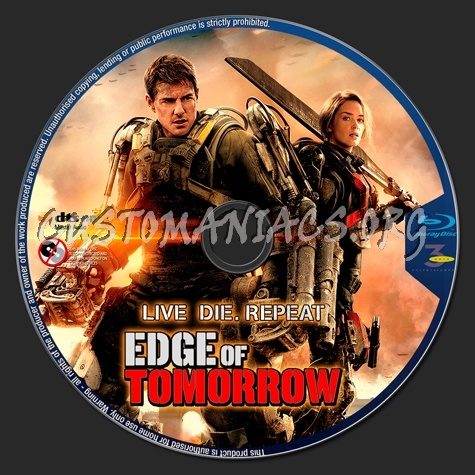 Edge Of Tomorrow blu-ray label