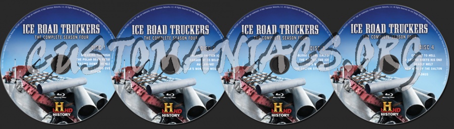 Ice Road Truckers Season 4 blu-ray label