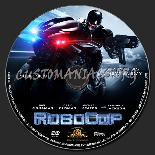 Robocop 2014 dvd label