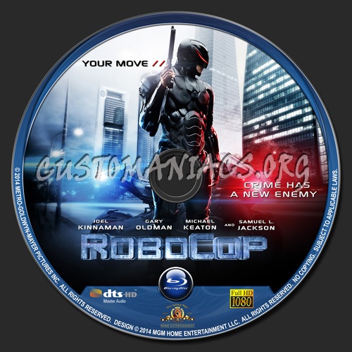 Robocop 2014 blu-ray label