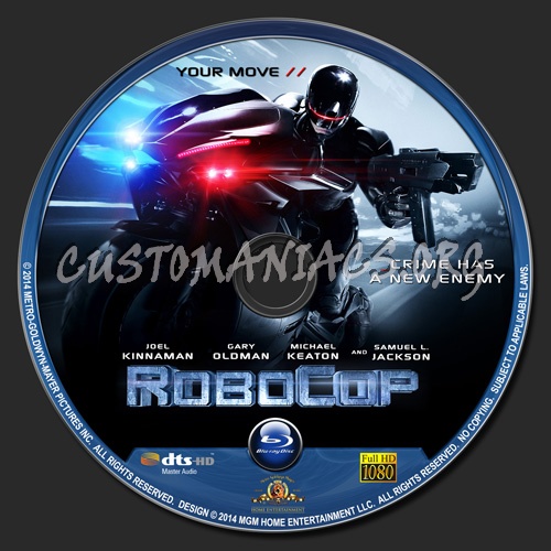 Robocop 2014 blu-ray label