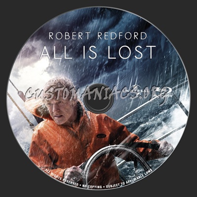 All Is Lost blu-ray label