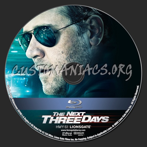 The Next Three Days blu-ray label