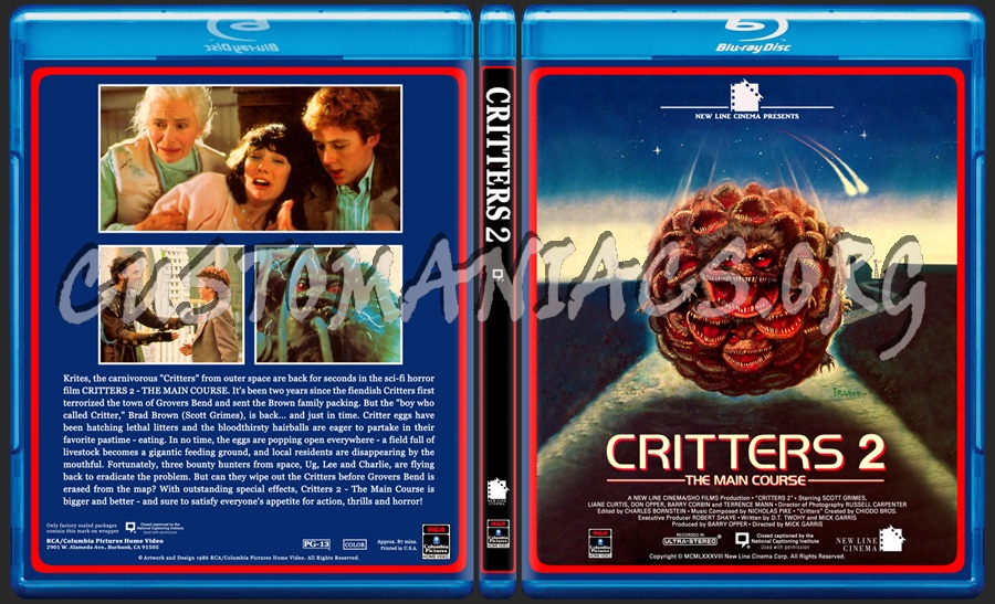 Critters 2 - The Main Course blu-ray cover