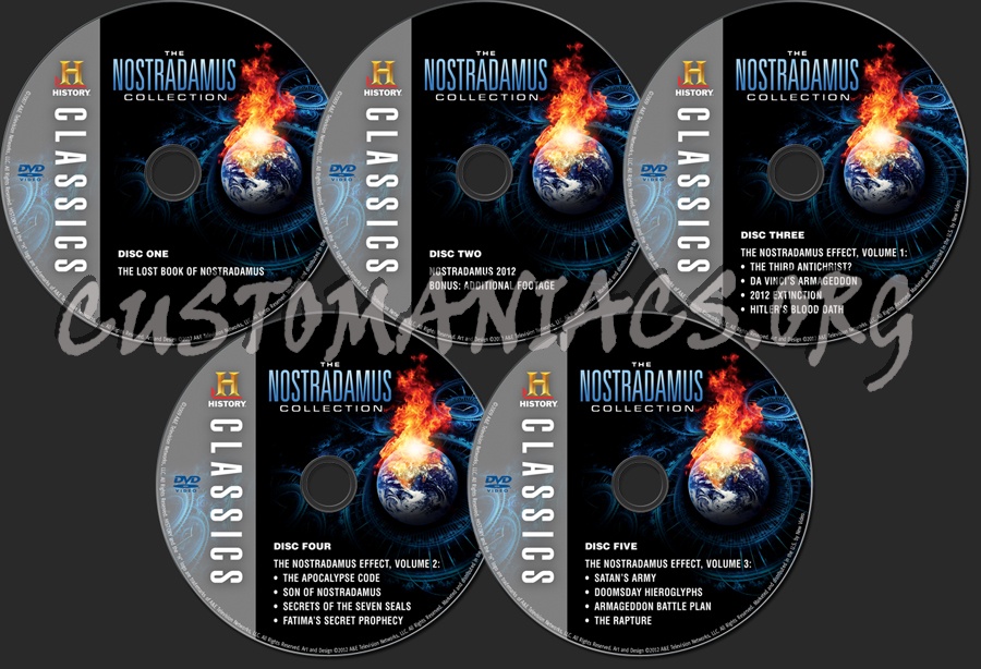 The Nostradamous Collection dvd label