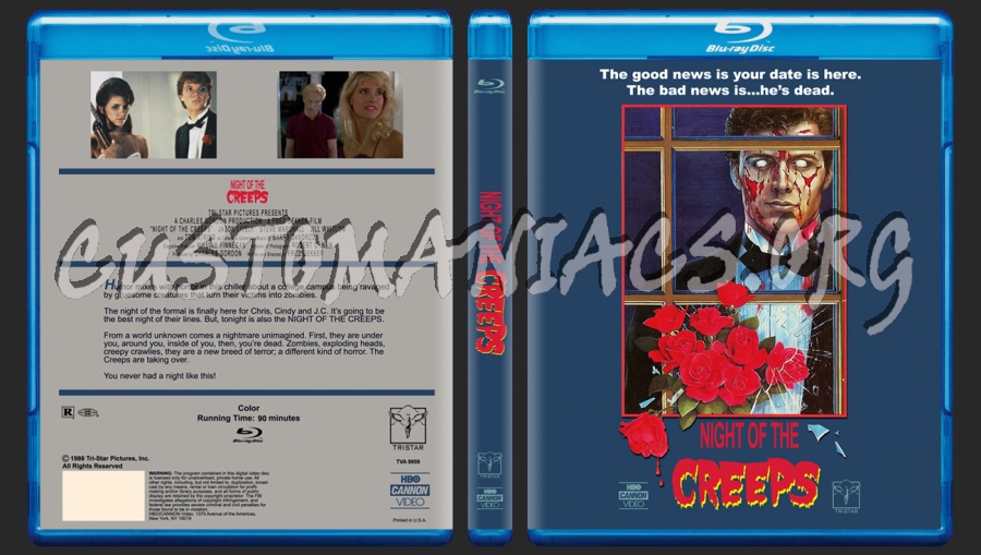 Night of the Creeps blu-ray cover