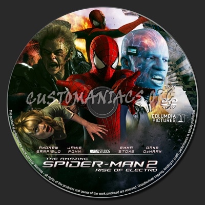 The Amazing Spider-Man 2 dvd label