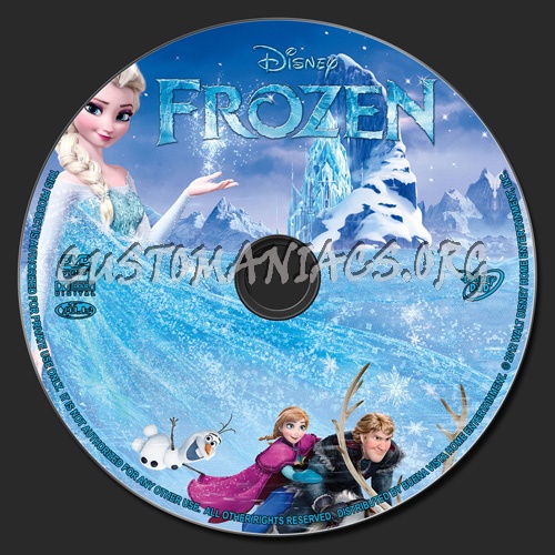 Frozen dvd label