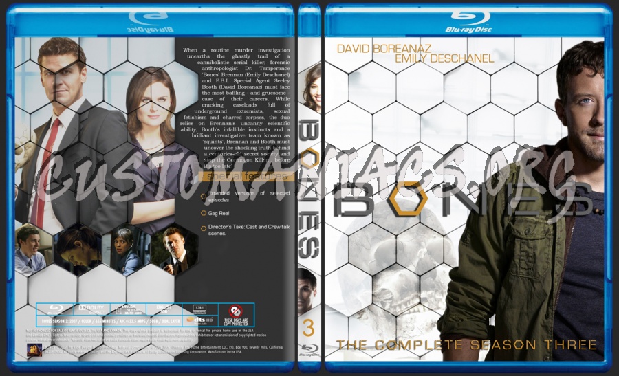 Bones Season 3 blu-ray cover