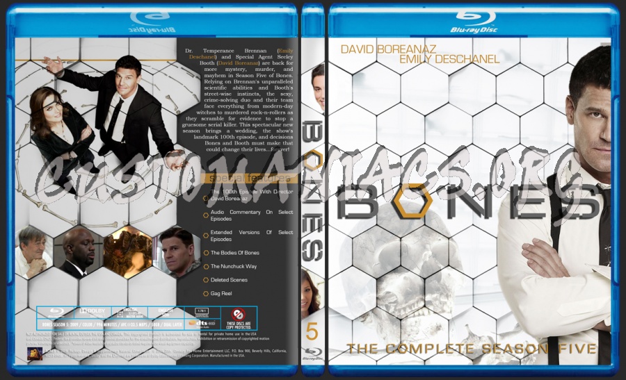 Bones Season 5 blu-ray cover