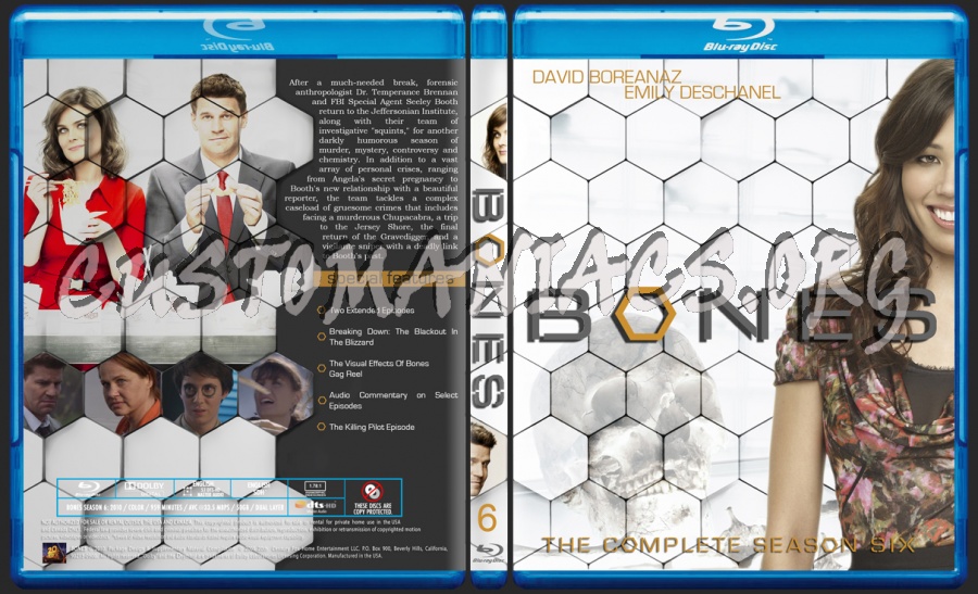 Bones Season 6 blu-ray cover