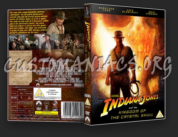 Indiana Jones and the Kingdom of the Crystal Skull dvd cover