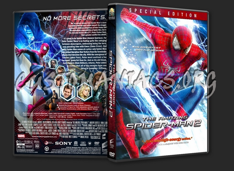 The Amazing Spider-Man 2 (2014) dvd cover