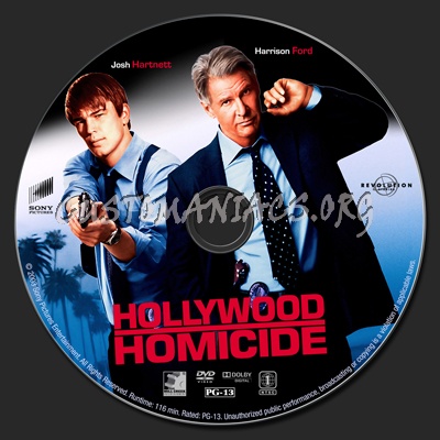 Hollywood Homicide dvd label