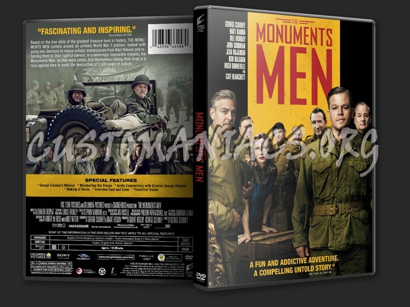 The Monuments Men dvd cover