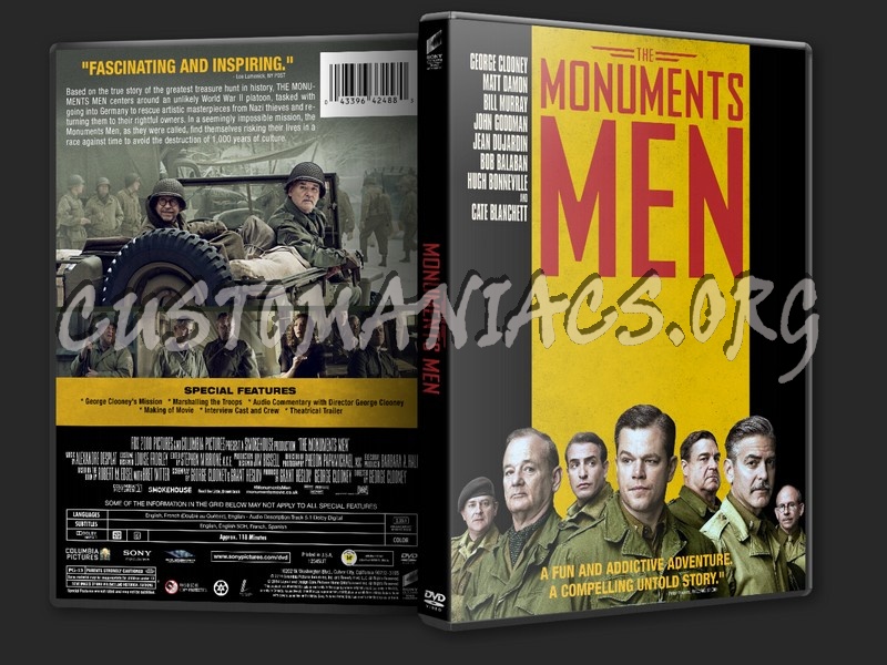 The Monuments Men dvd cover