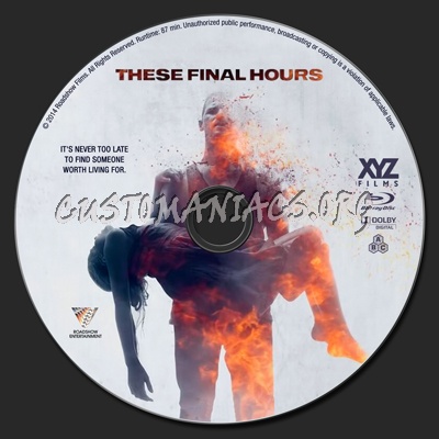 These Final Hours blu-ray label