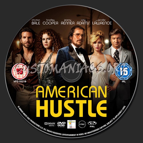 American Hustle dvd label