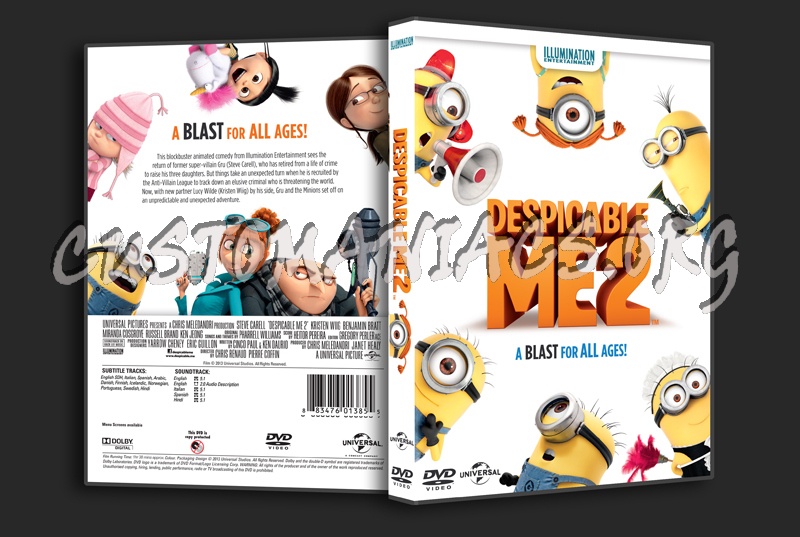 Despicable Me 2 dvd cover