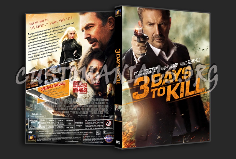 3 Days to Kill dvd cover