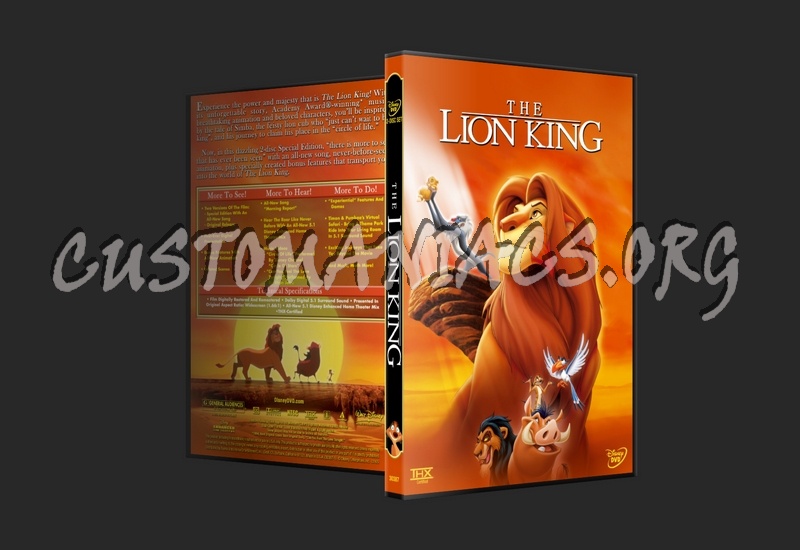 The Lion King (1994) dvd cover - DVD Covers & Labels by Customaniacs ...