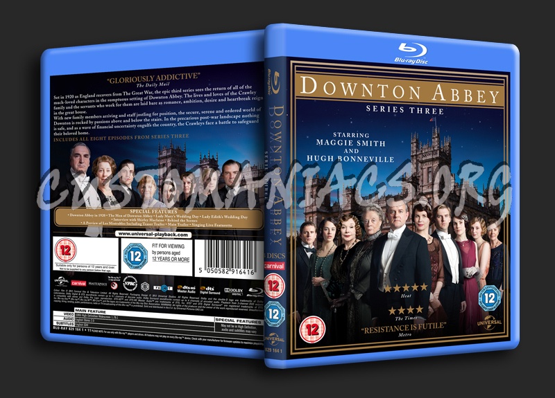 Downton Abbey Season 3 blu-ray cover